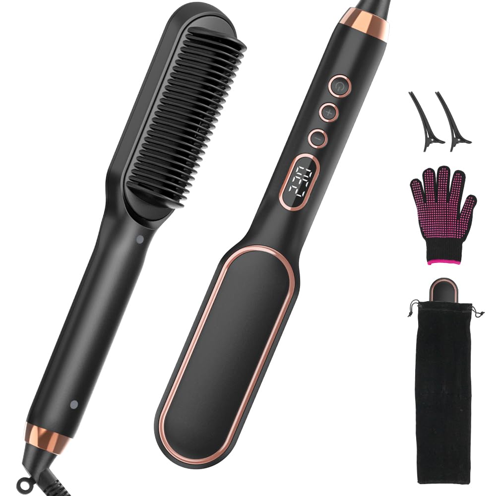 3-in-1 Hair Straightener Brush