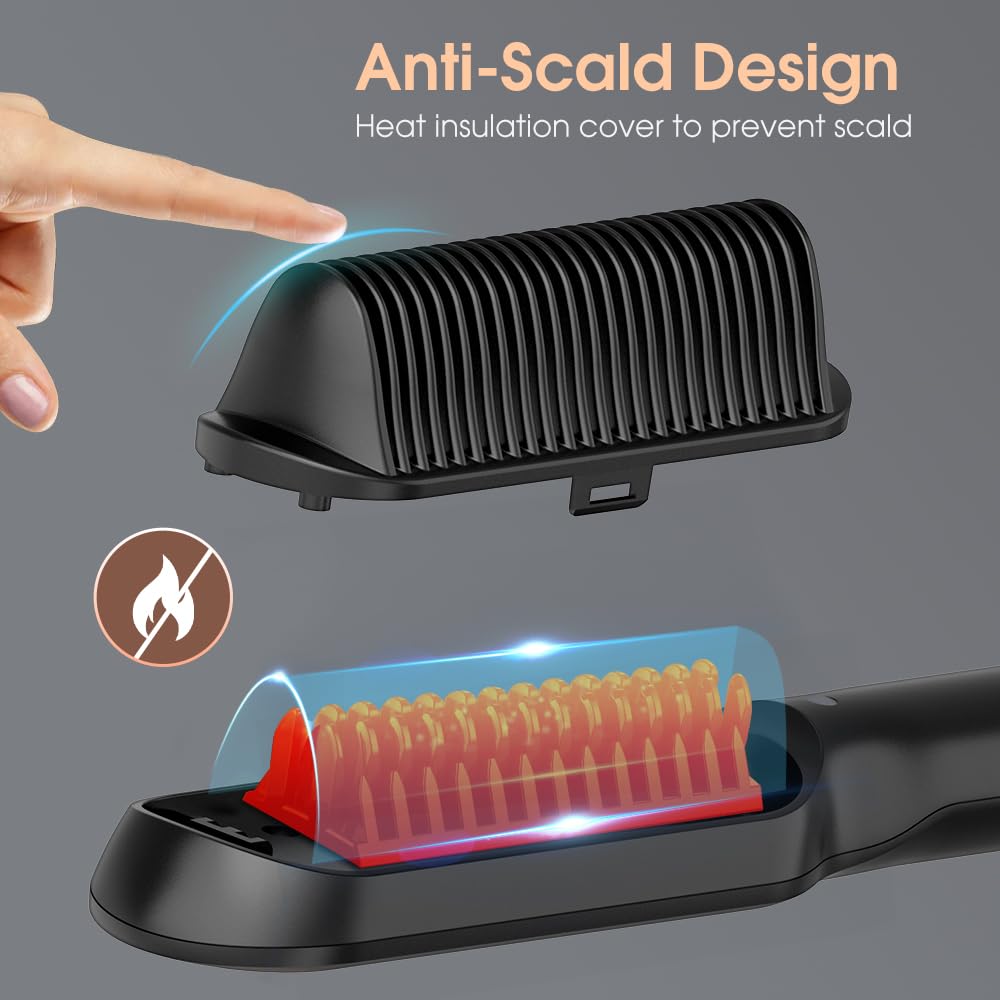 3-in-1 Hair Straightener Brush