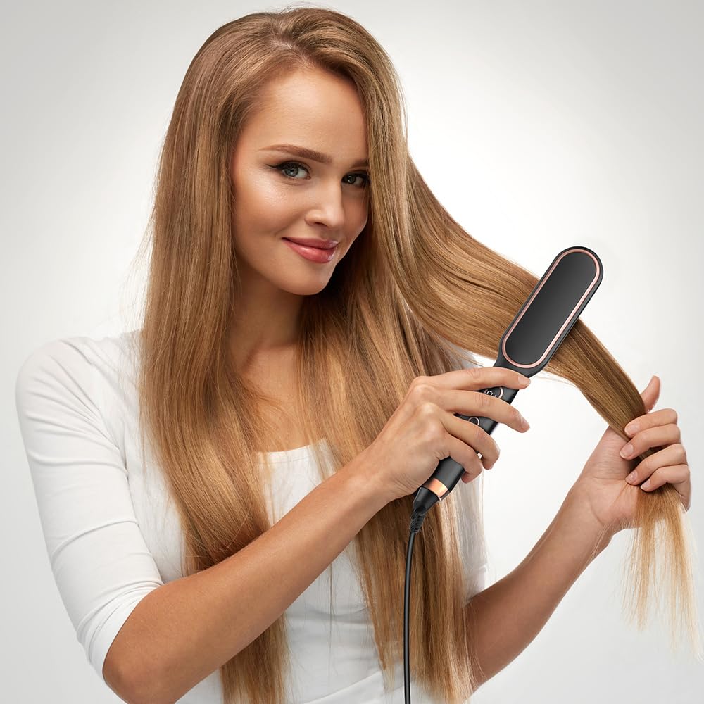 3-in-1 Hair Straightener Brush