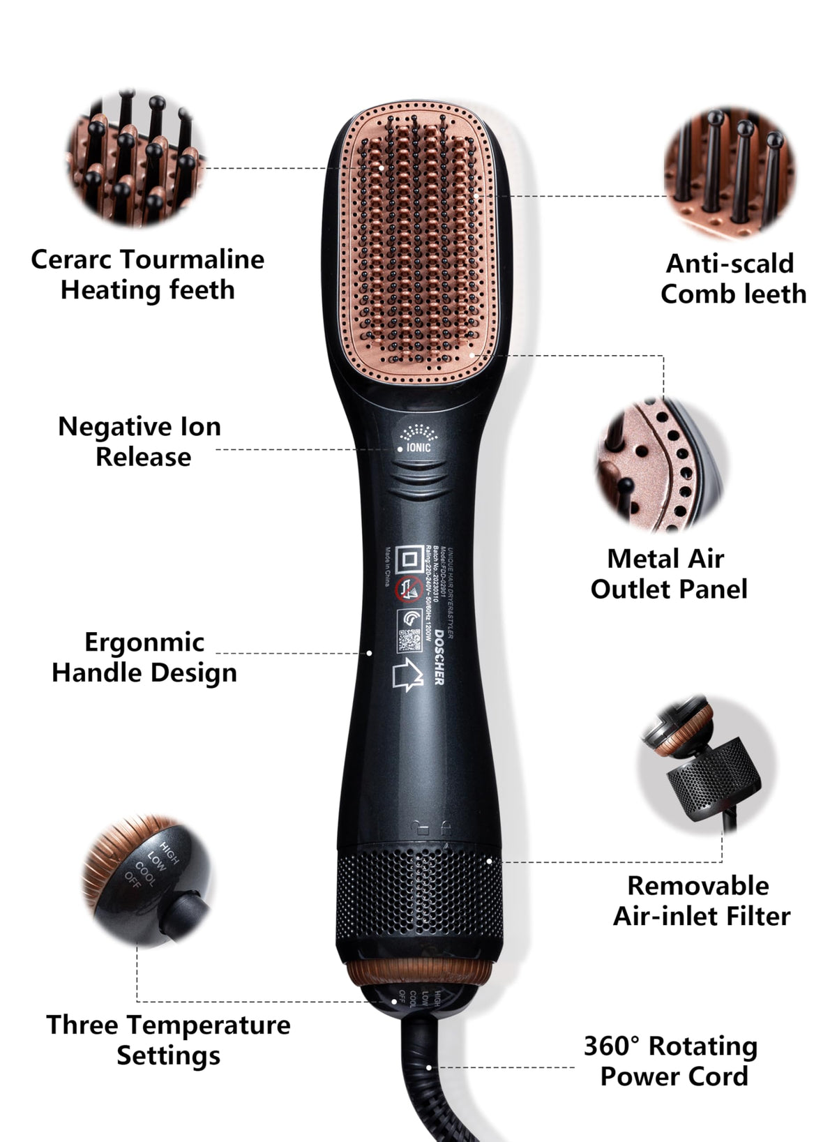 2-in-1 Hair Dryer Brush