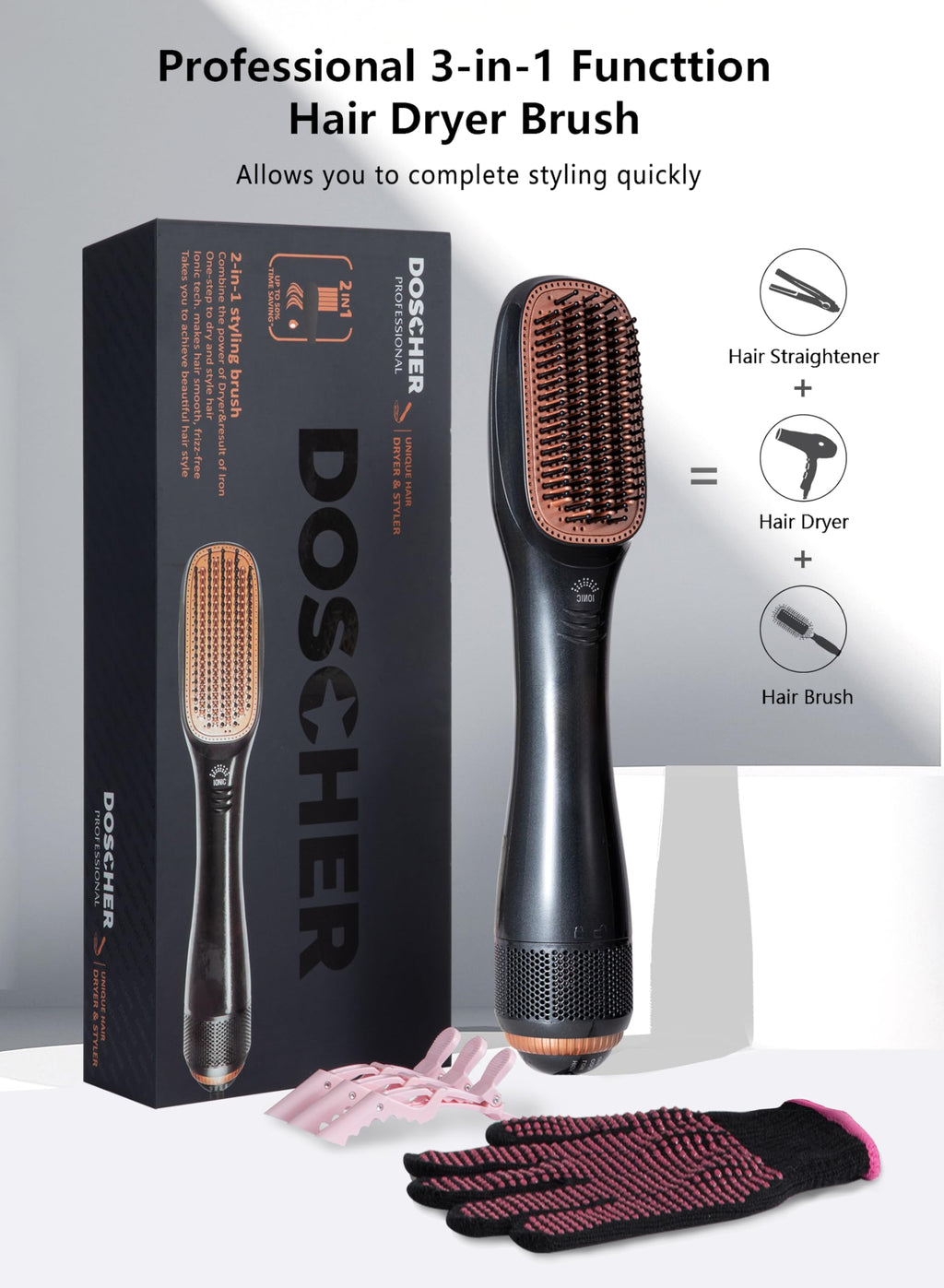 2-in-1 Hair Dryer Brush
