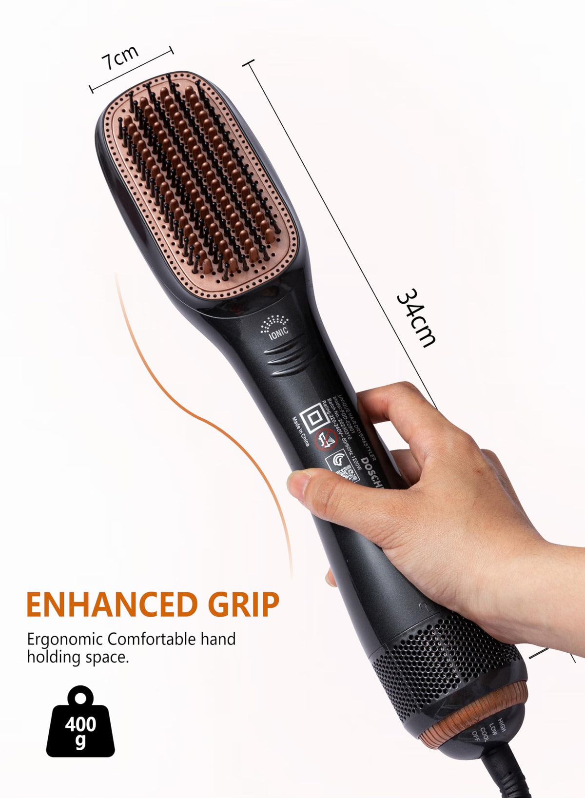 2-in-1 Hair Dryer Brush